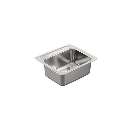 Moen 25"X22" Stainless Steel 18 Gauge Single Bowl Drop In Sink G181953Q